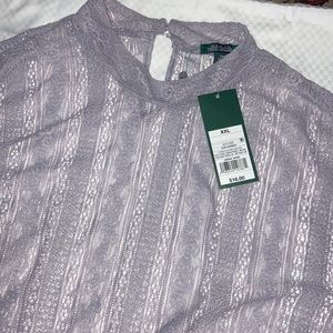 Wild fable Lavender laced crop top